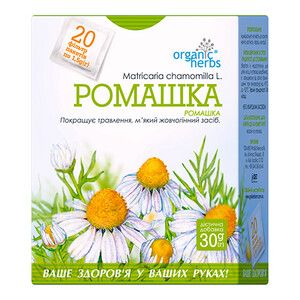 Фиточай Organic Herbs Ромашка фильтр-пакеты 1,5г №20