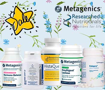 Знижки до -40% на продукцію Metagenics, Researched Nutritionals, HumanN