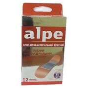 Пластырь телесный антибактериальный с ионами серебра классик ТМ Алпе / Alpe №12 - Фото