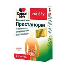 Вітаміни для чоловічого здоров'я Doppel herz Простанорм капсули №30 - Фото