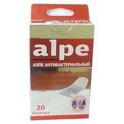 Пластир прозорий антибактеріальний з іонами срібла класик ТМ Алпе / Alpe №20 - Фото