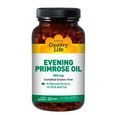 Evening Primrose Oil (Олія примули вечірньої) 500 мг 60 капсул ТМ Кантрі Лайф / Country Life - Фото