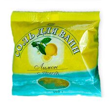 Соль для ванн с пеной Лимон 0,5 кг                           - Фото