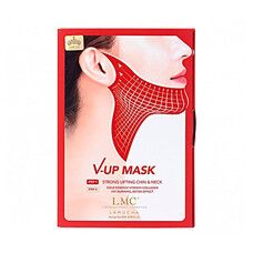 Экстренный лифтинг Lamucha V-UP mask для подтяжки овала лица, второго подбородка и шеи 3шт - Фото