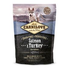 Сухой корм для щенков всех пород Carnilove Salmon & Turkey Puppy 1,5 кг (лосось и индейка) - Фото