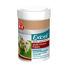 Вітамінний комплекс 8in1 Excel Multi Vit-Puppy 100 таблеток/185ml - Фото