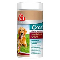 Excel Multi Vit-Senior 8in1 Мультивитаминный комплекс для пожилых собак 70 таблеток - Фото