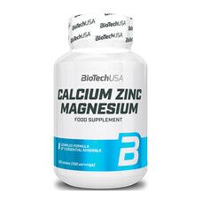 Мінеральний комплекс Biotech Calcium Zinc Magnesium 100 таблеток - Фото
