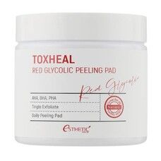 Пилинг-диски для лица очищающие Toxheal Red Glyucolic Peeling Pad 100 шт - Фото