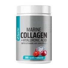 Marine Collagen+Hyaluronic Acid Sporter вишня 300 г  - Фото