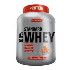 100% Standard Whey Sporter соленая карамель 2 кг  - Фото