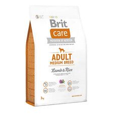 Сухий корм Brit Care Adult Medium Breed Lamb & Rice (для собак вагою від 10 до 25 кг) 3 кг - Фото