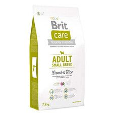 Сухой корм для взрослых собак мелких пород Brit Care Adult Small Breed Lamb & Rice 7,5 кг - Фото