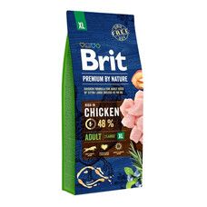 Brit Premium Adult XL Chicken Сухой корм для взрослых собак гигантских пород 15 кг - Фото