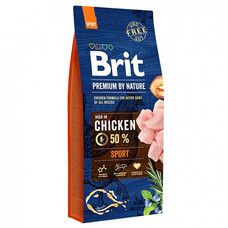 Сухой корм Brit Premium Sport для собак с повышенными физическими нагрузками со вкусом курицы 15 кг - Фото