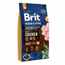 Brit Premium Adult Medium Chicken Сухой корм для собак средних пород с курицей 8 кг - Фото