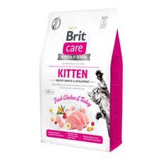 Сухой корм Brit Care Cat GF Kitten Growth & Development здоровый рост и развитие 2 кг - Фото