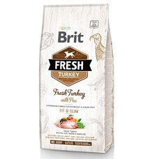 Сухой корм Brit Fresh Turkey/Pea Light Fit & Slim Adult для взрослых собак с индейкой и горошком 12 кг - Фото
