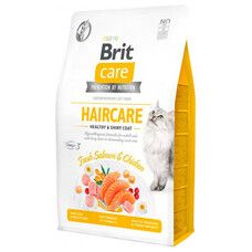 Сухий корм Brit Care Cat GF Haircare Healthy & Shiny Coat 2 кг - Фото