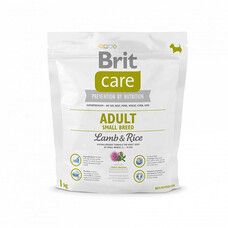 Сухой корм для взрослых собак мелких пород Brit Care Adult Small Breed Lamb & Rice 1 кг - Фото