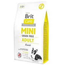 Сухой корм Brit Care GF Mini Adult Lamb для собак малых пород с ягненком 7 кг - Фото