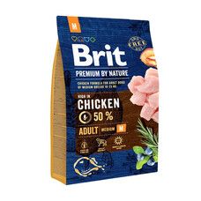 Brit Premium Adult Medium Chicken Сухой корм для собак средних пород с курицей 3 кг - Фото