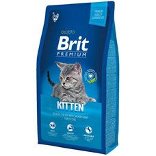 Сухий корм для кошенят 1-12 місяців Brit Premium Cat Kitten 8 кг - Фото