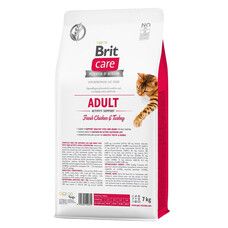 Сухой корм для кошек Brit Care Cat GF Adult Activity Support 7 кг (курица и индейка) - Фото