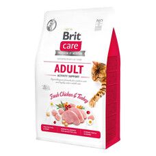 Сухой корм для кошек Brit Care Cat GF Adult Activity Support 2 кг (курица и индейка) - Фото