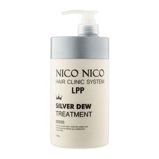 Маска для волос с экстрактом серебра NICO NICO Silver Dew Treatment 1000 мл - Фото