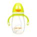 Пляшечка для годування Пінгвін Baby Team з широким горлом, антиколіковою системою і силіконовою соскою 300 мл - Фото