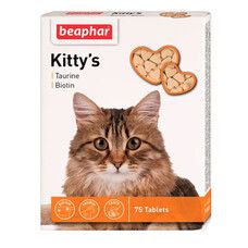 Кіттіс таурин ласощі для кішок з таурином 75 таблеток  - Фото