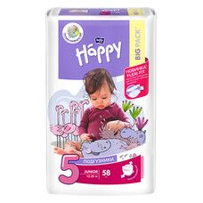 Подгузники детские Bella Baby Happy Junior 12-25 кг 58 шт - Фото