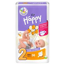 Подгузники детские Bella Baby Happy Mini 3-6 кг 38 шт - Фото