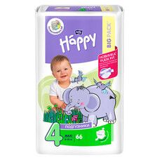 Подгузники детские Bella Baby Happy Maxi 8-18 кг 66 шт - Фото