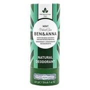 Натуральный дезодорант стик Ben&Anna Мята в эко упаковке 40 г - Фото