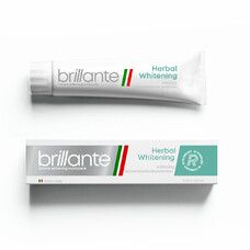 Зубная паста Brillante Herbal Whitening отбеливающая антибактериальная 75 мл - Фото