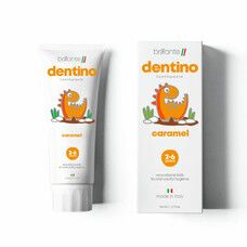 Зубная паста-гель Brillante dentino Caramel Kids (2-6 лет) 50 мл - Фото
