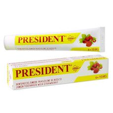 Дитяча зубна паста President Junior Strawberry від 6 років 50 мл - Фото