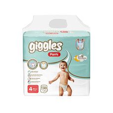Підгузки-трусики дитячі Giggles Maxi 4 Pants (7-18 кг) 30 шт - Фото