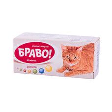 Вітаміни та мінерали для котів Браво! №60 - Фото