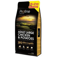 Сухой корм для взрослых собак крупных пород (весом от 25 кг) Profine Adult Large Breed Chicken 15 + 2 кг (курица) - Фото