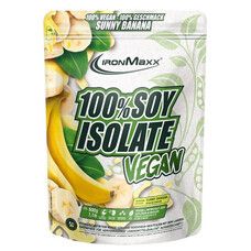 Протеин IronMaxx 100% Vegan Soy Protein Isolate - 500 г (Банан) - Фото