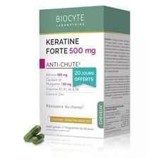 Keratine Forte Anti-Hair Loss 500 мг (против выпадения волос) 120 гелевых капсул - Фото