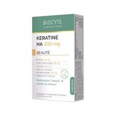 Сильне волосся Keratine HA 300 мг 60 капсул - Фото