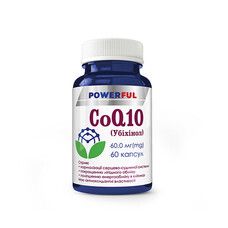 CQ10 (Убихинол) ТМ Пауэрфул / Powerful (60,0 мг Q10) капсулы 500 мг №60 - Фото