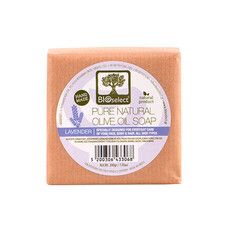 Натуральное мыло Bioselect с оливковым маслом и ароматом лаванды 200 г - Фото