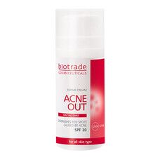 Відновлювальний крем з SPF 30 для шкіри з видимими дефектами та плямами постакне Biotrade ACNE OUT 30 мл - Фото