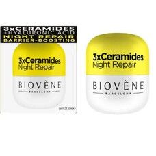 Крем Biovene (Біовен) для обличчя з керамідами відновлює та зволожує нічний 50 мл