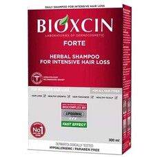 Біоксин Форте рослинний шампунь від інтенсивного випадіння волосся для всіх типів 300 мл  - Фото